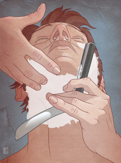 yes-dear-yes-more:  Cut-throat Shave by Richard Wilkinson 