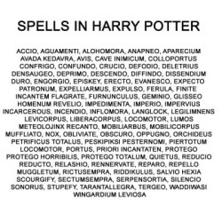 kaedfreshh:  Harry Potter Spells And Uses  AccioA spell to bring an object back into your hand. It can be used to bring a certain object, such as in Accio Butterbeer.AlohomoraThis spell opens a locked or closed door. The opposite of this is Colloportus.Av