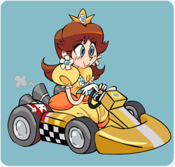 unburnt:  vernavulpes; Mario Kart - Daisy 