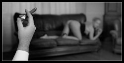 she had cooked a nice dinner&hellip;..I smoke My cigar&hellip;&hellip;and she readies herself&hellip;&hellip;positioned for her punishment&hellip;&hellip;I might ask her to crawl over to My side and open her mouth&hellip;..I need an ashtray