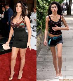 Amy Winehouse: before &amp; after
