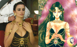 cosmicbats:  Can anyone tell me why Penelope Cruz (In Broken Embraces) has the same dress as Setsuna?  