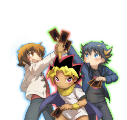shujinkakusama:  bokunoturn:  anubisgem:  Here lies AnubisGem’s body. She died from cuteness overload on August 14, 2011, approx. 4:44 am.  XD  Why hello there something with Juudai and Atem in it.  