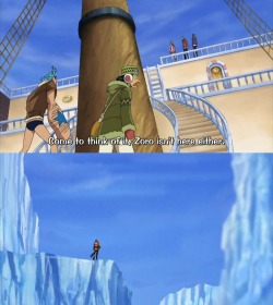 moriano:  Zoro: Geez, these guys… They got lost again. Are they stupid? 