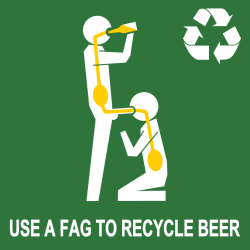 ineedtopiss4u:  Reminder to recycle your beer  My mouth is wide open
