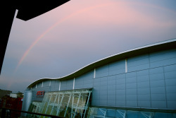 rainbow over the AMC