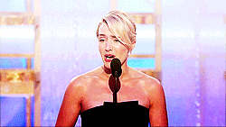 “Leo, I’m so happy I can stand here    and tell you how much I love you  and how much I’ve loved you for 13 years,    and your performance in  this film is nothing short of spectacular. I love    you with all my  heart, I really do” - Kate Winslet,