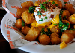 Are these tater tots with cheese and sour cream and chives? OMFG. WAAAAAAAAAANT