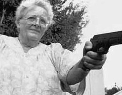 piercingsandink:  saturationenthusiast:  teenyblondini:  leetakeuchi:  Gun-toting granny Ava Estelle, 81, was so ticked-off when two thugs raped her 18-year-old granddaughter that she tracked the unsuspecting ex-cons down… And shot off their testicles.