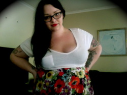 chubby-bunnies:  Ugh that is such a compliment! Thank you so much, it means a lot to me &lt;3 -Bec x queenybumblebeezy:  You are SO beautiful! you wear the sleeves with such grace and femininity! love it. chubby-bunnies:  Wearing this dress today after
