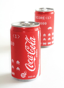 it8bit:  Coca-Cola: Space Invaders Edition - by Erin McGuire Website || Behance || Twitter 