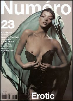Kate Moss Photography by Mert Alas and Marcus Piggott  Cover of Numéro #23, May 2001