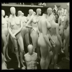 Mannequin Maddness!!! Helga Viking Lens, Claunch 72 Monochrome Film, No Flash, Taken with Hipstamatic