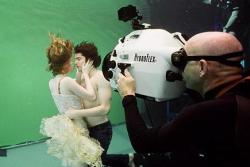 withinyou-neverwithoutyou:  Across The Universe underwater shoot for “Because” scene.