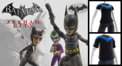 videogamenostalgia:  Now available on the Xbox Live Marketplace Batman: Arkham City avatar offerings.  You can buy costumes of Batman, Catwoman, Joker, Robin, and Harley Quinn.  You can also purchase items such as Bane’s mask, Riddler’s cane and