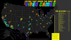 videogamenostalgia:  Some of the Biggest Gaming Cities Credit card spending tracker, Bundle, has conducted a recent study that shows which cities in the US game the most, based on sales at GameStop, EB Games, and on Steam for the top 100 cities in the
