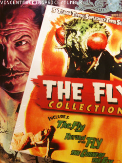 vincentfuckingprice:  Vincent Price Halloween Giveaway! To celebrate Halloween, I’m giving away a copy of The Fly Collection. This DVD box set contains The Fly, Return of the Fly, and The Curse of the Fly. (Please note that Vincent does not star in