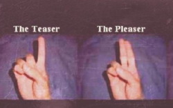 notasupersaiyan-yet:  tonofjon:  What’s the one with three fingers called?  three fingers is the “I should probably put my dick in now”  One in the pink two in the stink