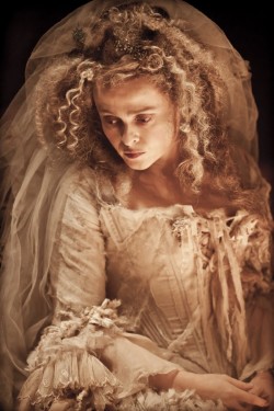 ornamentedbeing:  “Here’s a first look at Helena Bonham Carter as Miss Havisham, the witchy central character in Great Expectations, Mike Newell’s adaptation of Charles Dickens’ novel. Miss Havisham is an iconic character over here in Britain: