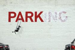 laughingsquid:  Animated Banksy, A Series of Banksy Street Art as Animated GIFs  Totally amazing.