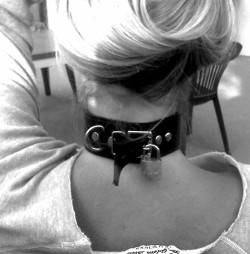 refineddom:  Early in the training process, a locking collar is very useful to a Dom.  It prevents a sub for taking her collar off, and forces her to become used to wearing it at her Dom’s pleasure.  For some subs, the lock is preferred throughout