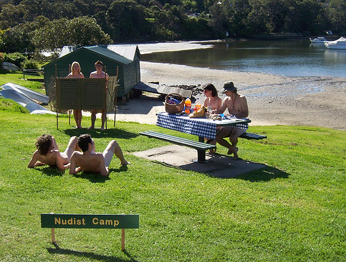 Naturist family nudist camp