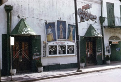 A late-50&rsquo;s era photo of the &lsquo;Club Slipper&rsquo; nightclub on Bourbon Street; in New Orleans, Louisiana..