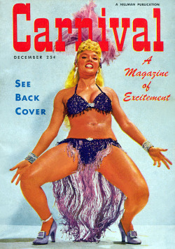 Lilly &ldquo;The Cat Girl&rdquo; Christine graces this very colorful cover of ‘CARNIVAL’ magazine; a popular 50’s-era Men’s Pocket Digest..