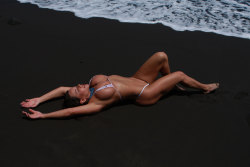 Black sand in Hawaii, Alicia DiMarco