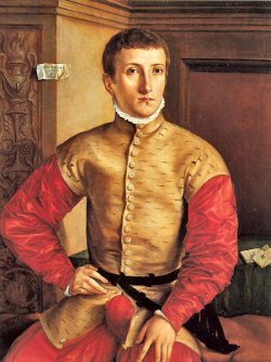 antonio-m:  Portrait d’un jeune homme assis. George Pencz, 1544 