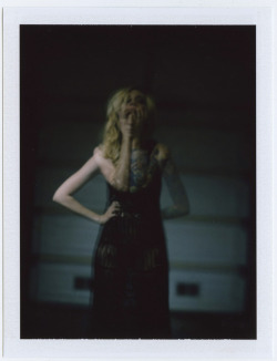 Polaroid by @nathanappel , dress @UNIFCLOTHING , model msmanchester.tumblr.comgemini problems 