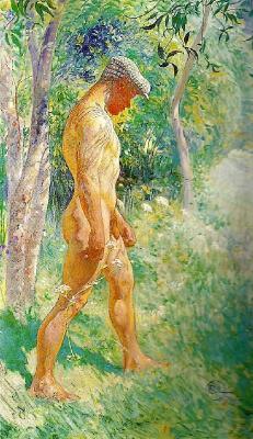onwardthroughtheramparts: Male Nude (1914) by Carl Larsson 