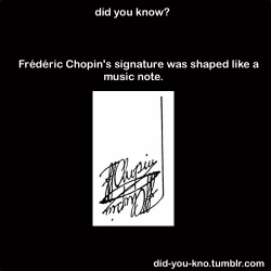 did-you-kno:  Source  Just another reason why I love Frederic Chopin.