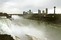 I have a really awful habit of taking pictures and then doing nothing with the picture for a very long time. I took this last March or so, Niagra from the American side. I took the most amazing pictures of Niagra from the Canadian side an afternoon in
