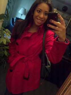 naturallyjenny:  Because steph wanted to see me in my red coat :) 
