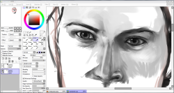 forcing myself to practice digital painting with photo refs&hellip;95% sure I&rsquo;ll hate my progress so far in the morning