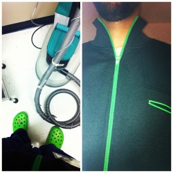 #OOTD 12/30/11 scrubs Friday x Dori x Patrick x crocs (Taken with instagram)