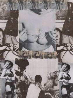 pissflowers: Bondage Culture Collage no.5 “Pure Pain” 12″x16″ Mixed Media on Canvas Panel 