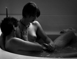 My favorite way to relax after a night out. It&rsquo;s good before we fuck or after. I love to sit between his legs while we soak and grind my ass on his cock under the water and reach back to stroke it, while he plants kisses on my neck and bites my