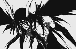 liquid-liam:   			...Pitiful.    Those are the words of someone who does not know true despair.   			Let me show you.   	 	 This is what true despair looks like.   ulquiorra &lt;3 