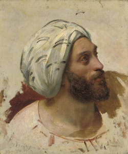 necspenecmetu:  Michel-Martin Drolling, Portrait of an Arab, 19th century 