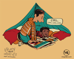 urbanfaerie:  Troy and Abed as Calvin and Hobbes 