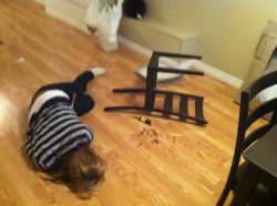 xploren:  My cousin, ashamed after building a chair from IKEA. 