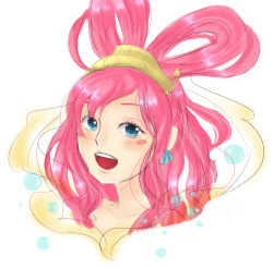 I&rsquo;m trying to keep my new years res. of coloring more! I doodled this earlier as a break in between commissions cause I been going on no fuel for a day. Shirahoshi from One Piece, she will eventually be my first cosplay in a shark costume! 