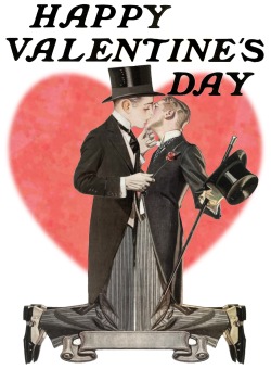 mrjamesblah:  This is an image I did a few years ago for a Valentine’s card for my boyfriend. At the time I could not find any gay Valentine’s day cards that were not too vulgar in appearance, so I decided to make one in photoshop.This is the result