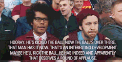 itsalekz:me when it comes to any sport The IT Crowd (Richard Ayoade &amp; Chris O’Dowd)