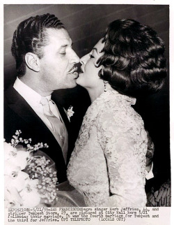 Tempest Storm A UPI press photo from May of &lsquo;59, detailling her marriage to actor/singer Herb Jeffries..