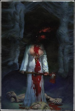 Richard Corben, cover art for Horror in the Dark #2, 1991.