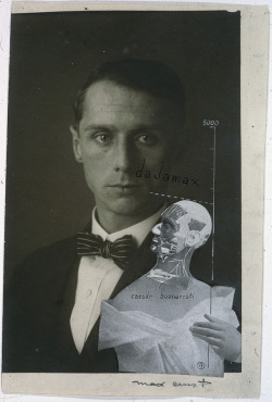archives-dada:  Max Ernst, The Punching Ball ou l’Immortalité de Buonarotti (The Punching Ball or the Immortality of Buonarroti), 1920, Photomontage, gouache, et encre sur photographie © Arnold Crane Collection, Chicago. 