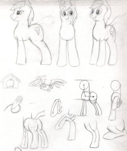 Drew these way back when I was trying to figure ponies out Might help people out! Probably not. Ponies are fun gosh